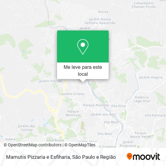 Mamutis Pizzaria e Esfiharia mapa