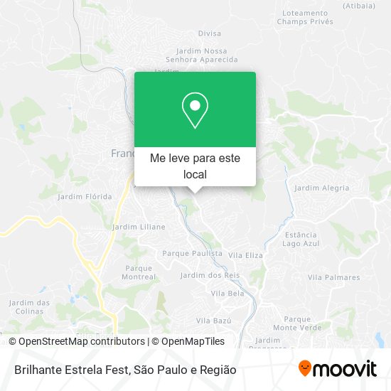Brilhante Estrela Fest mapa