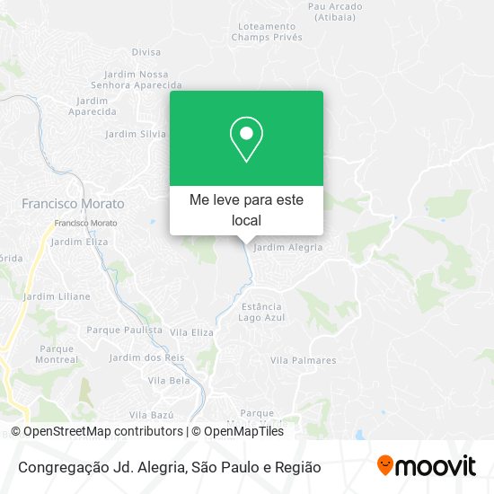 Congregação Jd. Alegria mapa