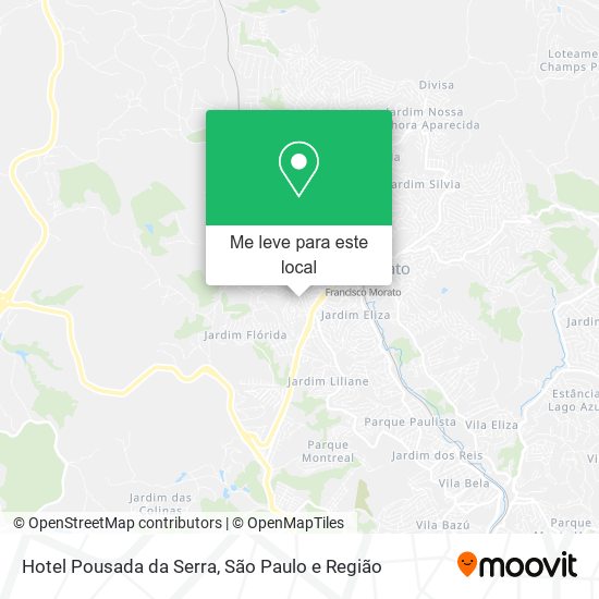 Hotel Pousada da Serra mapa