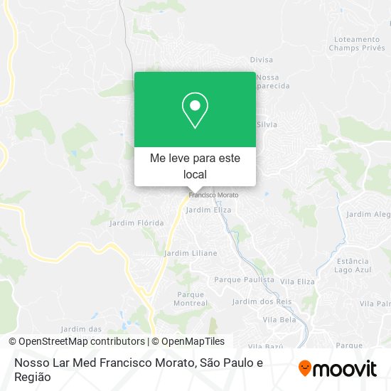 Nosso Lar Med Francisco Morato mapa