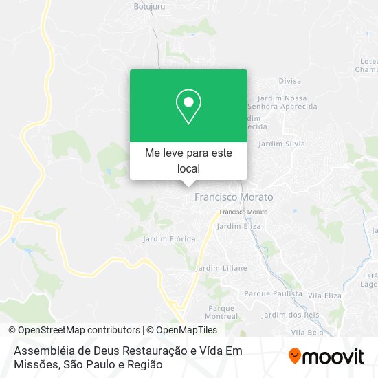 Assembléia de Deus Restauração e Vída Em Missões mapa