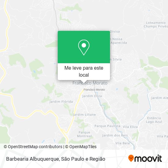 Barbearia Albuquerque mapa