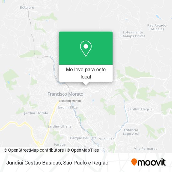 Jundiai Cestas Básicas mapa