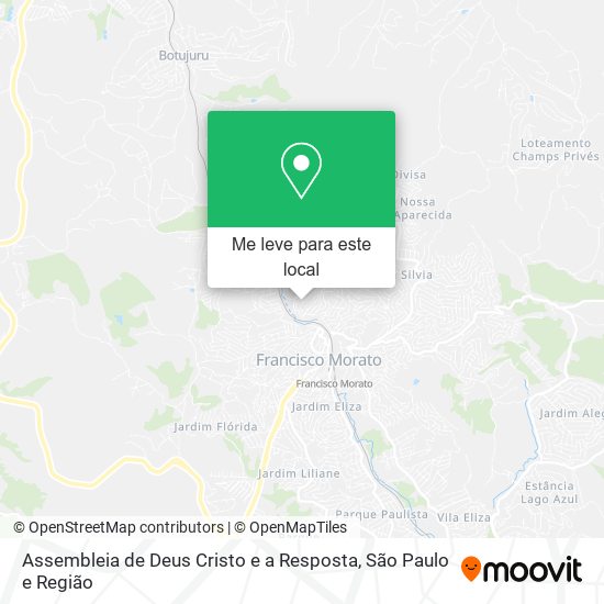 Assembleia de Deus Cristo e a Resposta mapa