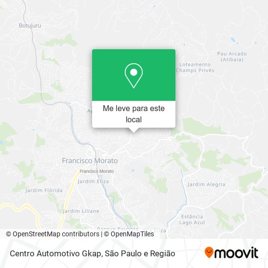 Centro Automotivo Gkap mapa