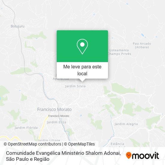 Comunidade Evangélica Ministério Shalom Adonai mapa