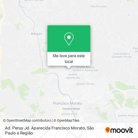 Ad. Perus Jd. Aparecida Francisco Morato mapa