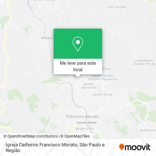 Igreja Ceifeiros Francisco Morato mapa