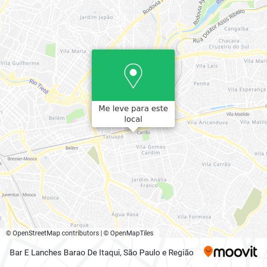 Bar E Lanches Barao De Itaqui mapa
