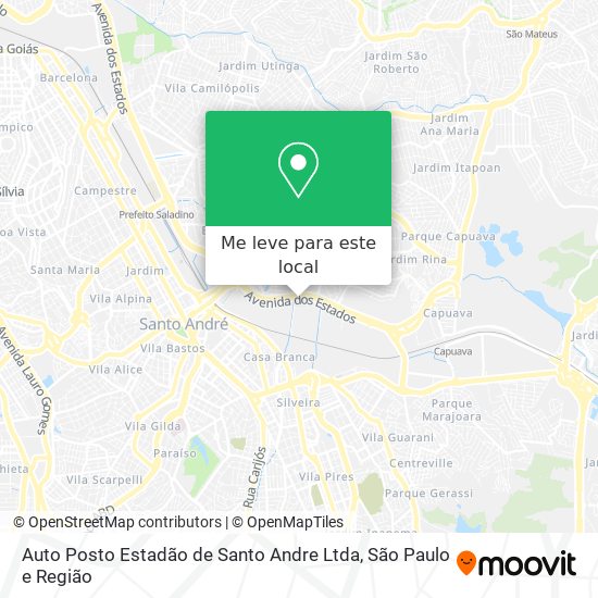 Auto Posto Estadão de Santo Andre Ltda mapa
