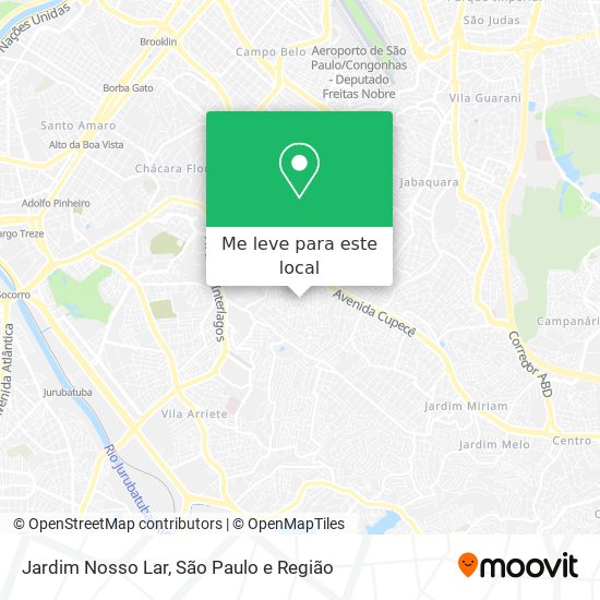 Jardim Nosso Lar mapa