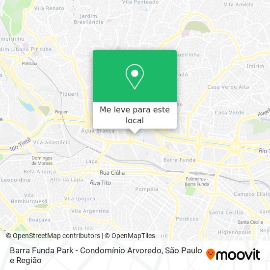 Barra Funda Park - Condomínio Arvoredo mapa