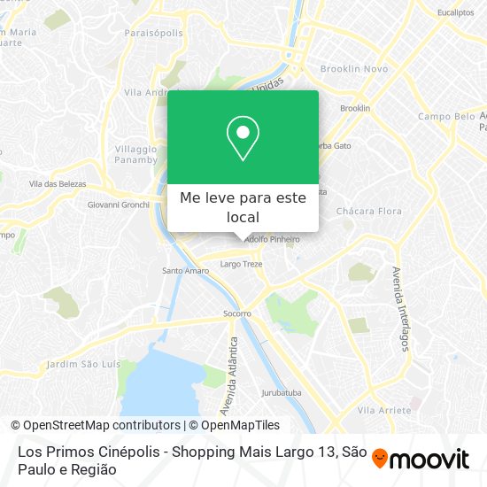 Los Primos Cinépolis - Shopping Mais Largo 13 mapa