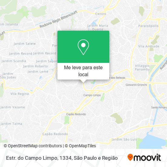 Estr. do Campo Limpo, 1334 mapa