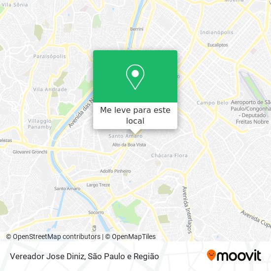 Vereador Jose Diniz mapa
