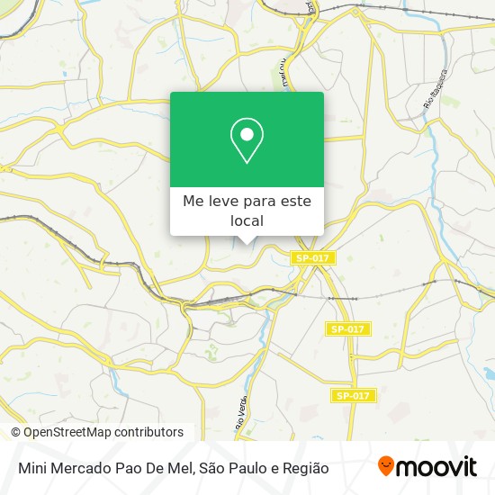 Mini Mercado Pao De Mel mapa