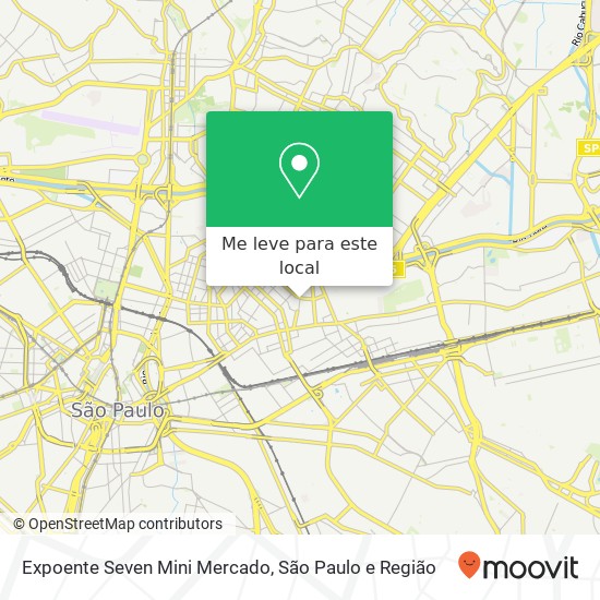 Expoente Seven Mini Mercado, Rua Joaquim Carlos, 187 Belém São Paulo-SP 03019-000 mapa