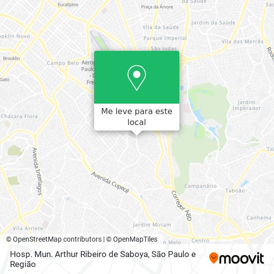 Hosp. Mun. Arthur Ribeiro de Saboya mapa