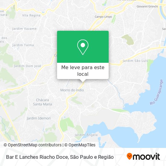 Bar E Lanches Riacho Doce mapa