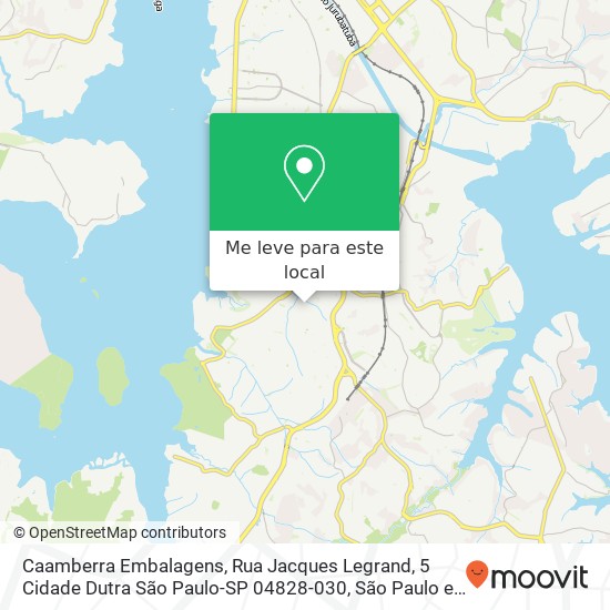 Caamberra Embalagens, Rua Jacques Legrand, 5 Cidade Dutra São Paulo-SP 04828-030 mapa