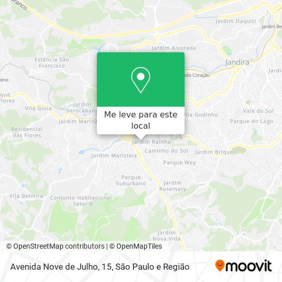 Avenida Nove de Julho, 15 mapa