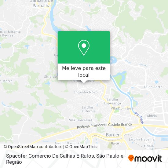 Spacofer Comercio De Calhas E Rufos mapa