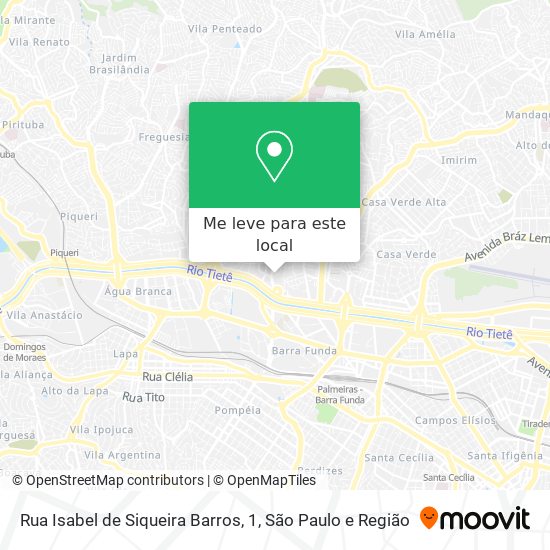 Rua Isabel de Siqueira Barros, 1 mapa