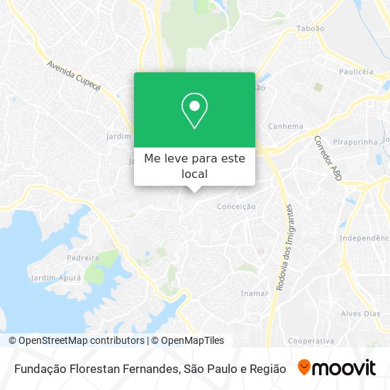 Fundação Florestan Fernandes mapa