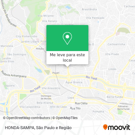 HONDA-SAMPA mapa