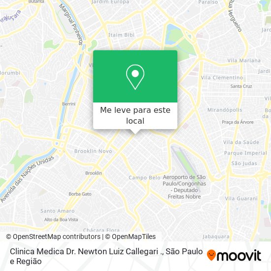 Clinica Medica Dr. Newton Luiz Callegari . mapa