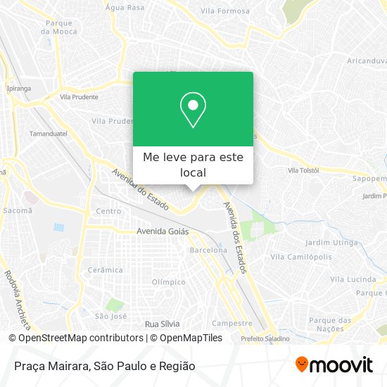Praça Mairara mapa