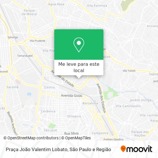 Praça João Valentim Lobato mapa