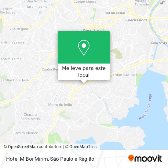 Hotel M Boi Mirim mapa