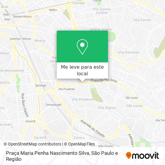 Praça Maria Penha Nascimento Silva mapa