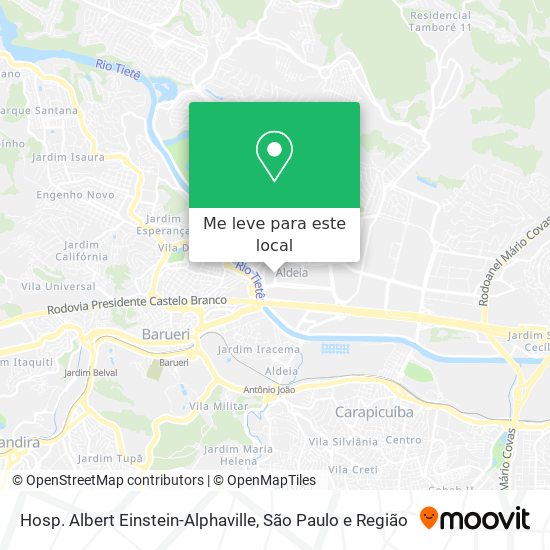 Hosp. Albert Einstein-Alphaville mapa