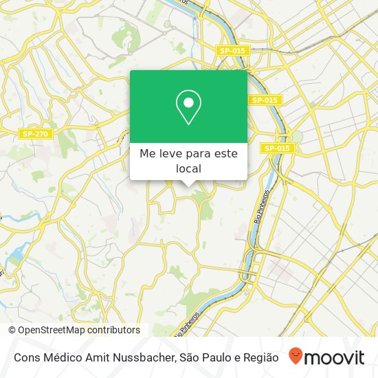 Cons Médico Amit Nussbacher, Avenida Albert Einstein Morumbi São Paulo-SP 05652-000 mapa