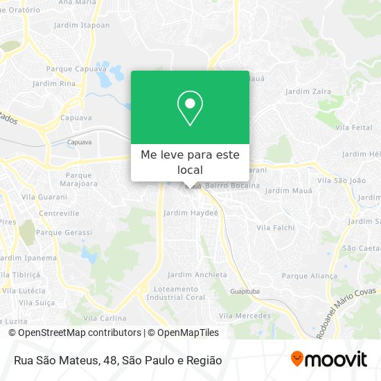 Rua São Mateus, 48 mapa