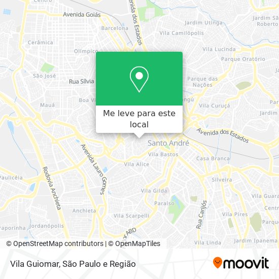 Vila Guiomar mapa