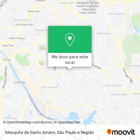 Mesquita de Santo Amaro mapa