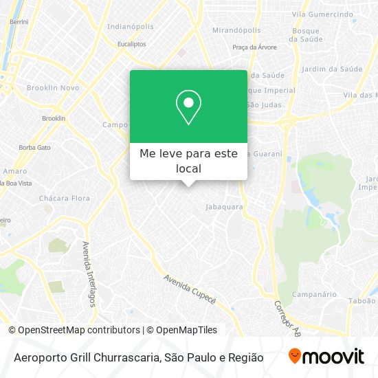 Aeroporto Grill Churrascaria mapa