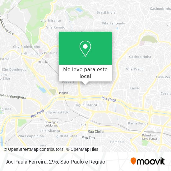 Av. Paula Ferreira, 295 mapa