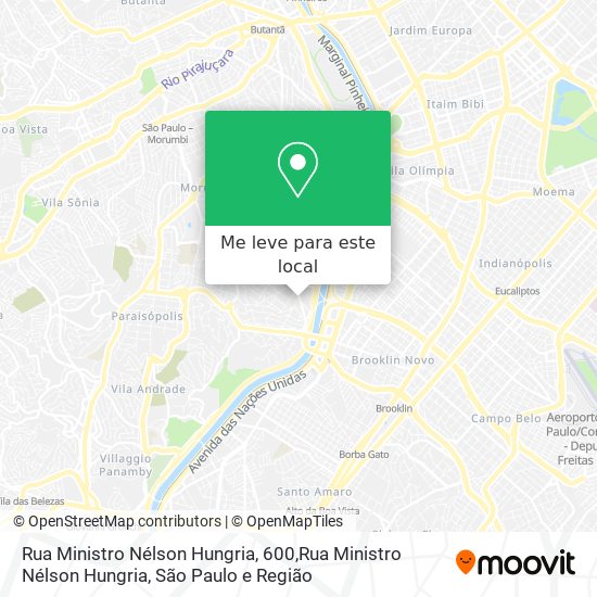 Rua Ministro Nélson Hungria, 600,Rua Ministro Nélson Hungria mapa