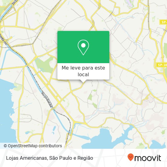 Lojas Americanas, Avenida Interlagos Campo Grande São Paulo-SP 04661-100 mapa