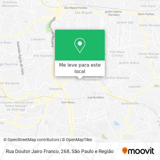 Rua Doutor Jairo Franco, 268 mapa