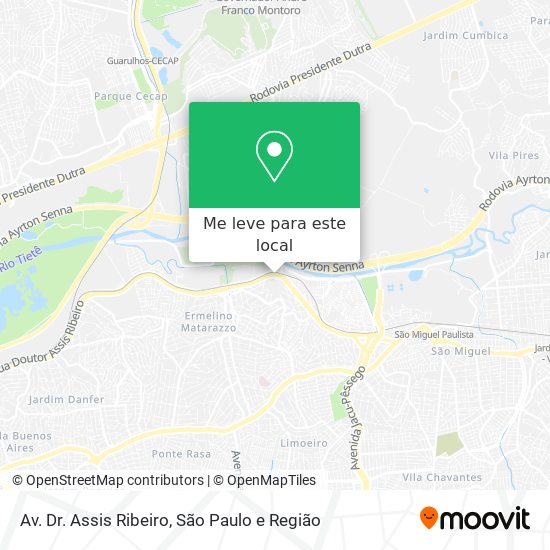Av. Dr. Assis Ribeiro mapa