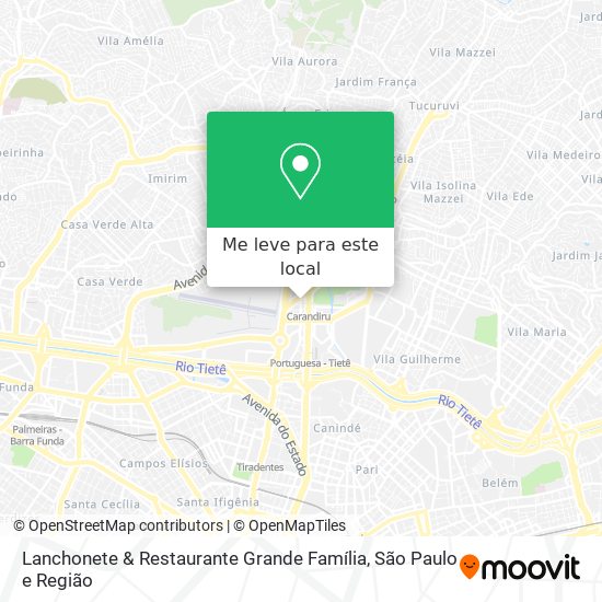 Lanchonete & Restaurante Grande Família mapa