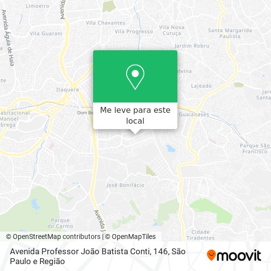 Avenida Professor João Batista Conti, 146 mapa