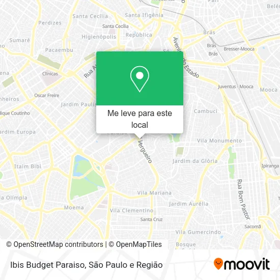 Ibis Budget Paraiso mapa