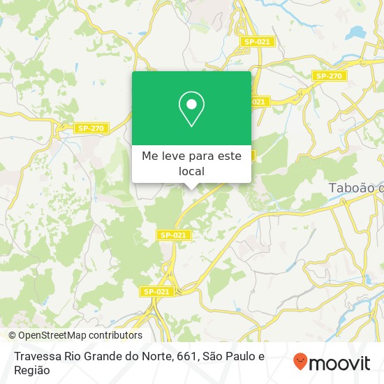 Travessa Rio Grande do Norte, 661, Gramado Cotia-SP mapa